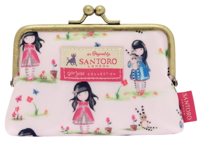 Peněženka se sponou velká Santoro – Pastel Pattern Ladybird, 10 x 14 x 3cm