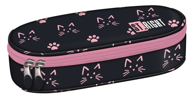 Penál oválný PC-01, St.RIGHT - CATS&PAWS, rozměry 23x9,5x6 cm, rozměry: 6 x 23 x 9,5 cm