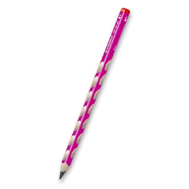 Ergonomická grafitová tužka pro praváky - STABILO EASYgraph růžová