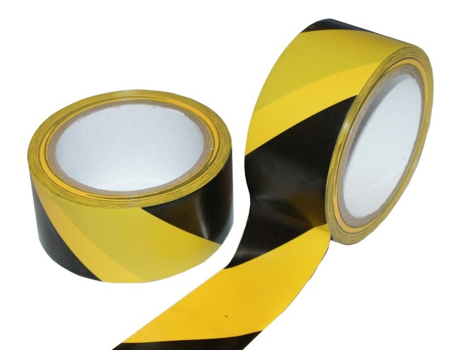 LP výstražná žluto-černá 48mm x 22m