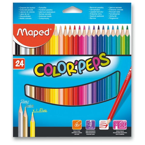 Pastelky Maped Colorpeps - 24 barev