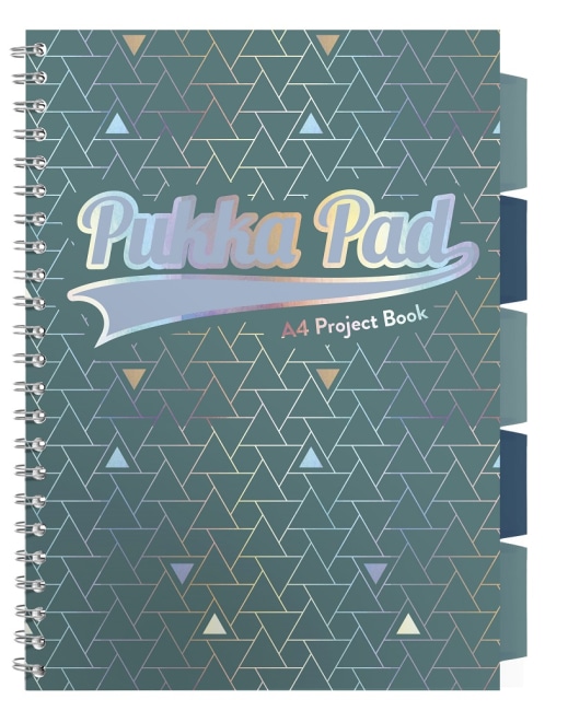 Pukka Pad projektový  blok Glee A4, papír 80g,100 listů, zelený, linkovaný