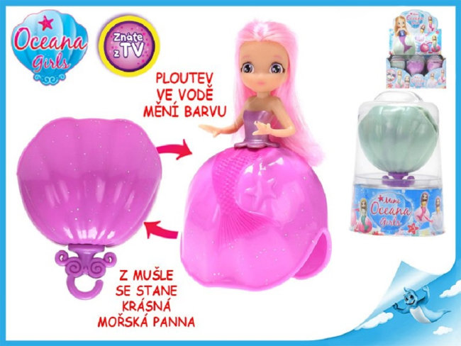 Oceana girls plastová 8cm, měnící barvu