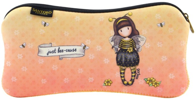 Neoprenový penál Santoro London - Bee-Loved (Just Bee-Cause), rozměry: 22 x 10 x 1 cm