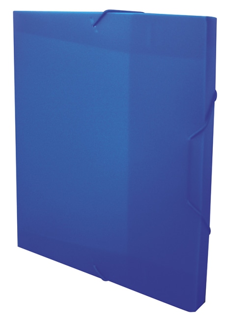 Krabice na spisy REGORD tříklopá s gumou, modrá, formát A4