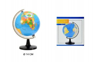 Globus/politická mapa plast 14cm 