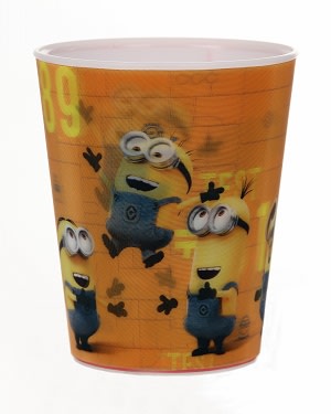 Plastové kelímky 3D - Minions -´´89´´, vhodné do myčky