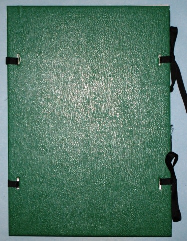 Desky s tkanicí, zelené, formát A4