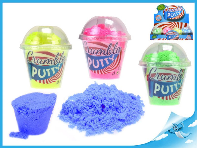 Modelovací hmota Crumble putty 11cm 4barvy v kelímku