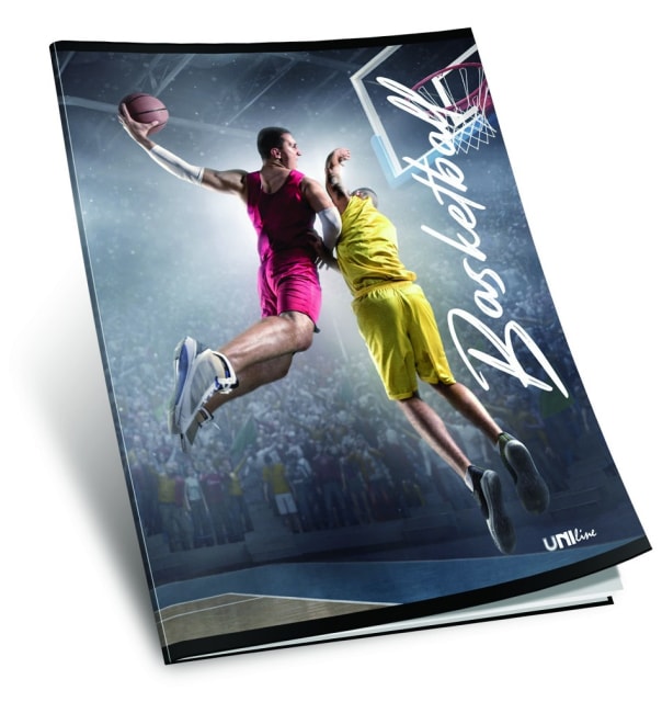sešit 440, A4, 42 listů, bez linek, edice SPORT, motiv Basketball