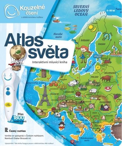 Elektronická tužka Albi s knihou Atlas Světa