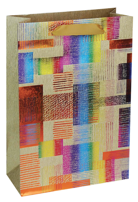 Taška dárková, zlatý potisk,  22,5 x 33,5 x 10cm