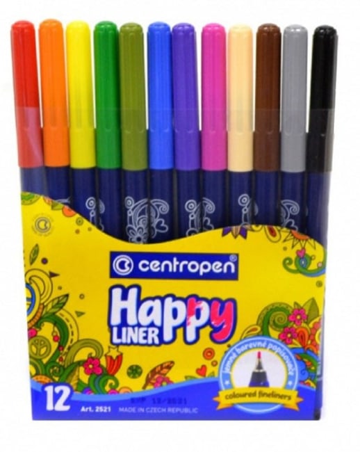 Popisovač Centropen 2521 Happy Liner 12 ks