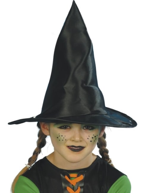 Černý dětský čarodějnický klobouk