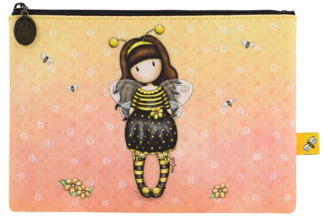 Kapsička na zip Santoro London – Bee-Loved (Just Bee-Cause),16 x 2 x 23 cm