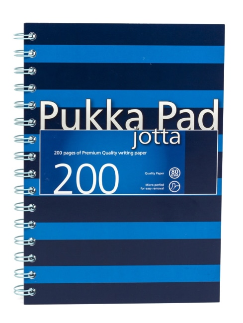 Pukka Pad spirálový blok Navy Blue Jotta A5, papír 80g,100 listů, modrý, linkovaný