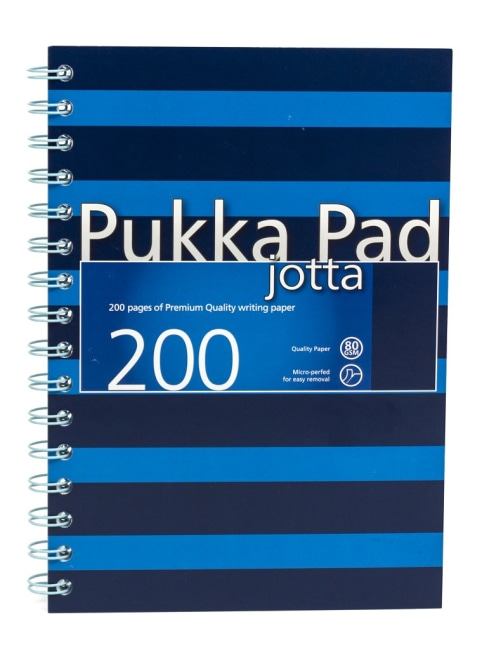 Pukka Pad spirálový  blok Navy Blue Jotta A5, papír 80g,100 listů, modrý, linkovaný