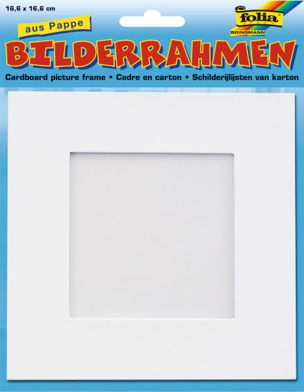 Rámeček na fotografii 16,6x16,6 cm papírový