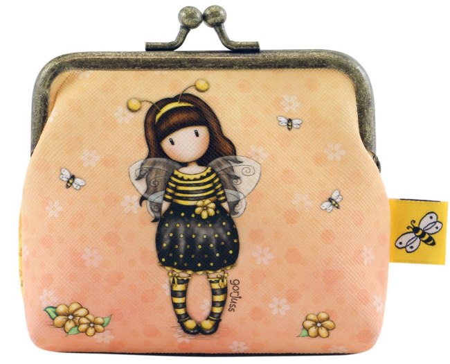 Santoro London peněženka se sponou malá - Bee Loved (Just Bee-Cause)