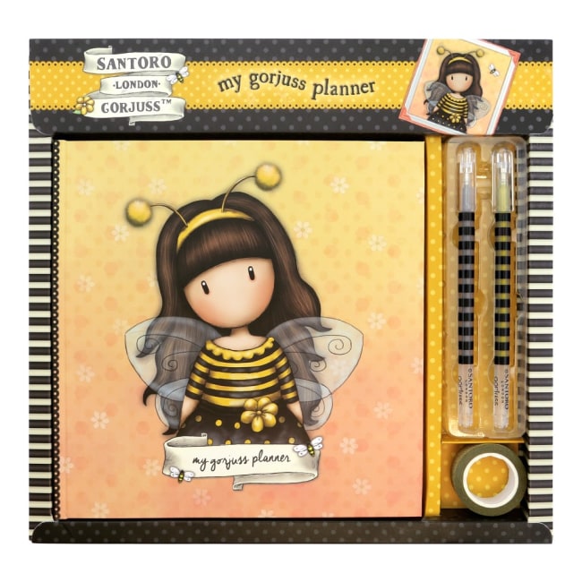 Plánovač / deník Santoro London - Bee-Loved, Rozměry: 27 x 28 x 2.5cm