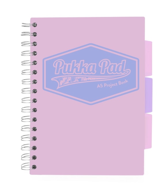 Pukka Pad projektový blok Pastel A5, papír 80g,100 listů, růžový