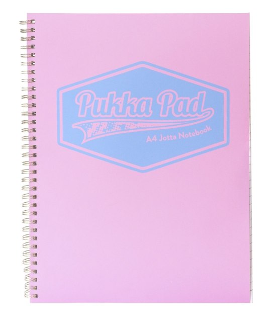 Pukka Pad spirálový  blok  Pastel, A4, papír 80g,100 listů, růžový