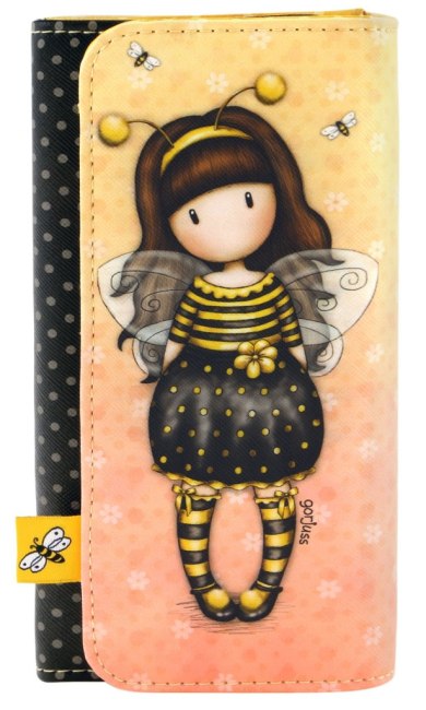 Peněženka na patent (velká) Santoro - Bee Loved (Just Bee-Cause), 10 x 19 x 3cm
