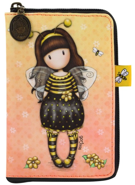 Skládací nákupní taška Santoro –Bee-Loved (Just Bee-Cause), Rozměry: 10 x 16cm/ 33 x 35 cm