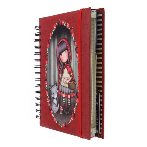 Kroužkový zápisník Santoro London - Little Red Riding Hood, 21 x 18 x 3 cm