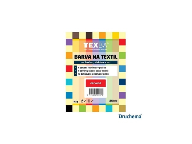 Barva na textil - červená