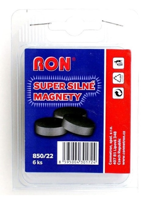 850/22 super silné magnety, 6 ks