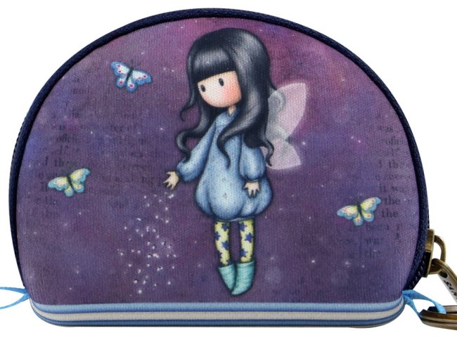 Malá neoprenová kapsička/ klíčenka Santoro - Bubble Fairy, 9x 6.7 x 2.7cm
