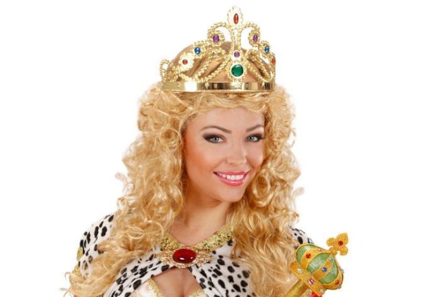 Koruna královny zlatá