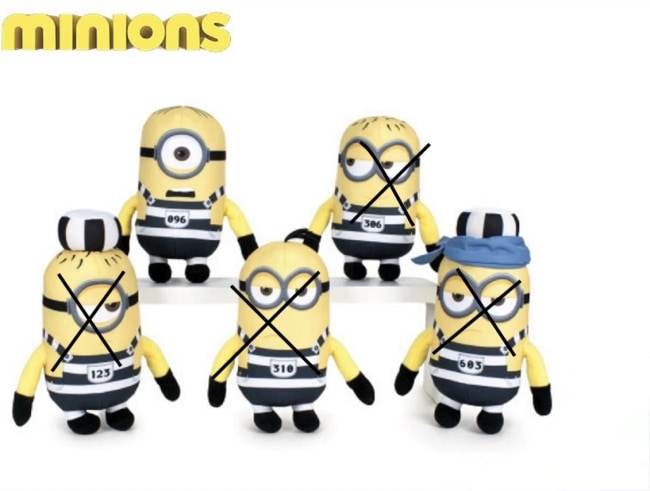 Já padouch 3 Mimoni plyš 18cm 0+