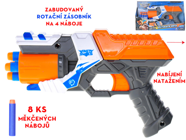 Pistole 21,5cm s rotačním zásobníkem