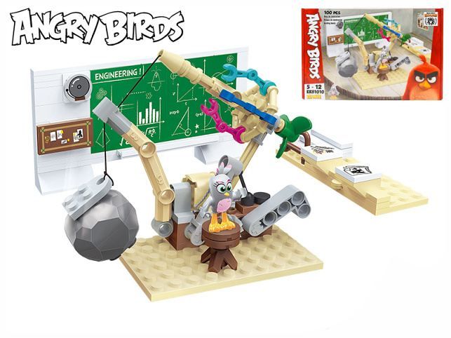 Stavebnice EDUKIE Angry Birds technické středisko 100ks