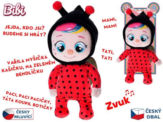 Miminko Bibi plyšové 35cm na baterie česky mluvící a zpívající 0m+