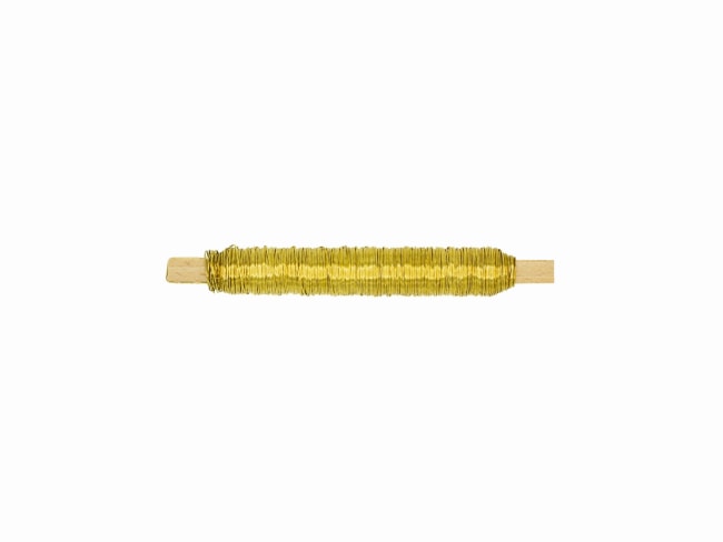 Drát dekorativní zlatý , hmotnost 50 g (cca 25 m) tloušťka 0,5 mm