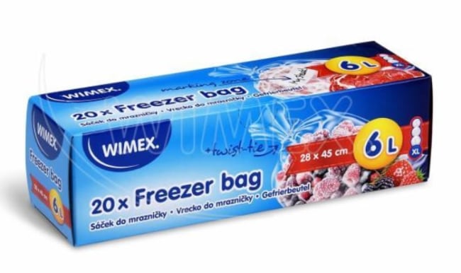 Sáček do mrazničky (LDPE) 28 x 45 cm 6L `XL` [20 ks]