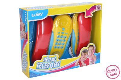 Dětské drátové telefony - Český obal