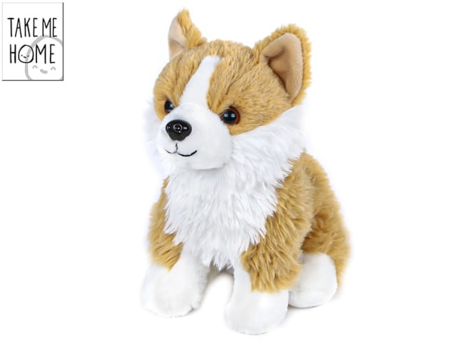 Take Me Home pes Corgi plyšový 20cm sedící 0m+