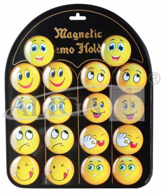 Magnety Smajlíci 45mm sada 18 ks