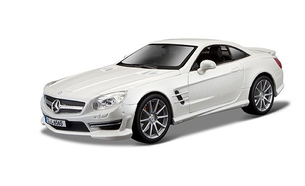 Bburago 1:24 Mercedes Benz SL65 AMG Hardtop White
