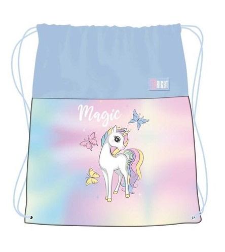 Sáček na přezůvky/batůžek Magic Unicorn, rozměry: 43 x 32 cm