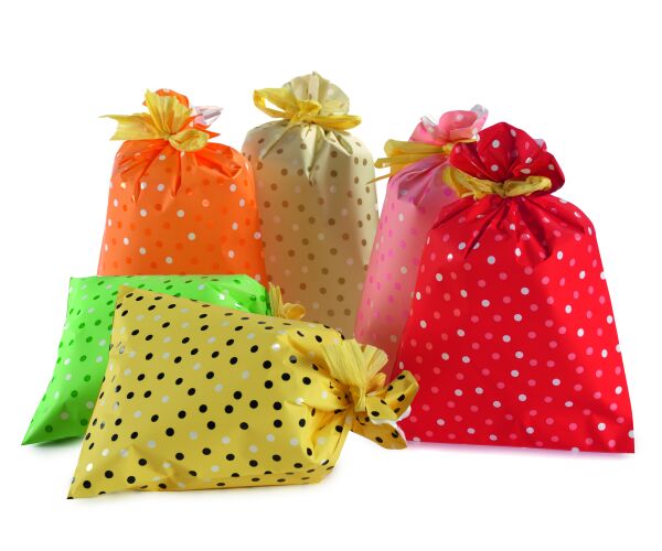 Sáček celofan 25x40 cm Puntíky