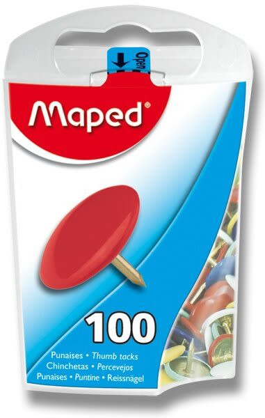 Připínáčky MAPED barevné - 100ks