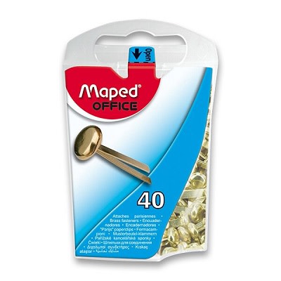 Kancelářské sponky s hlavičkou MAPED - 17mm, 40ks