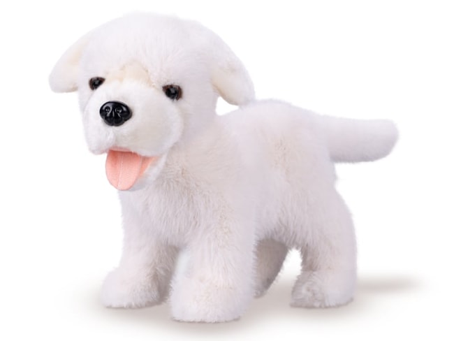 Labrador plyšový bílý - 23cm, stojící